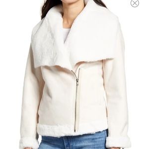 DUBLIN FAUX FUR MOTO JACKET